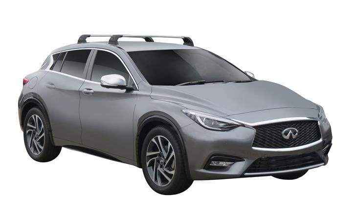 Напречни греди за Infiniti Q30, Mercedes B-класа W246 и A-Класа W176 и W177 - Yakima Flush сиви