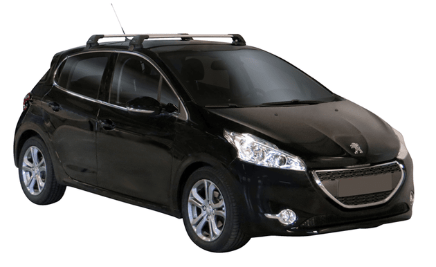 Аеродинамични греди Yakima Flush за Peugeot 208 2012-2019 година с 5 врати - Сиви