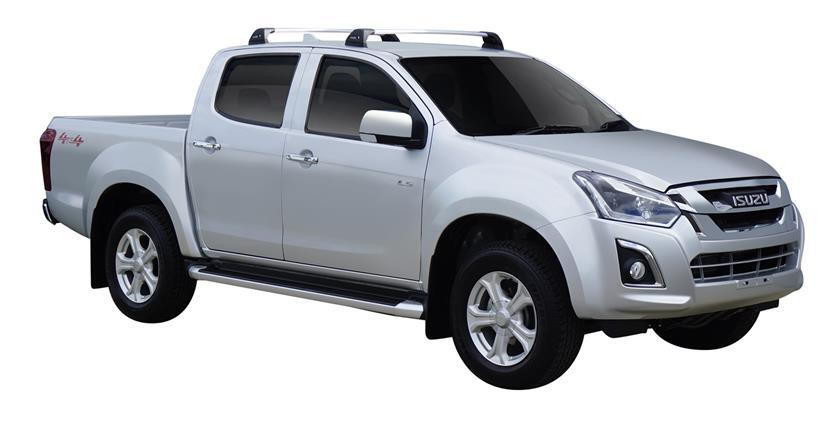 Напречни греди за Isuzu D-Max след 2012 година - Yakima Flush сиви