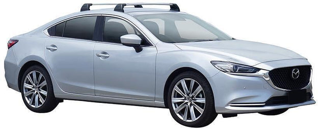 Сиви товарни греди Yakima Flush за Mazda 6 модел от 2013 година до 2022 година