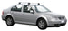 Yakima Flush греди за VW Bora sedan - Сиви