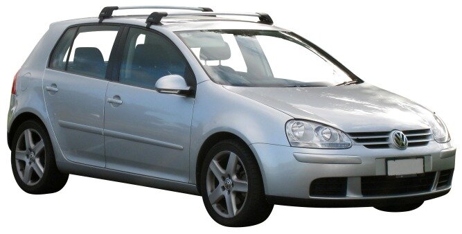 Yakima Flush греди за VW Golf 5 и Golf 6 модели с 5 врати от 2004 до 2012 година- Сиви