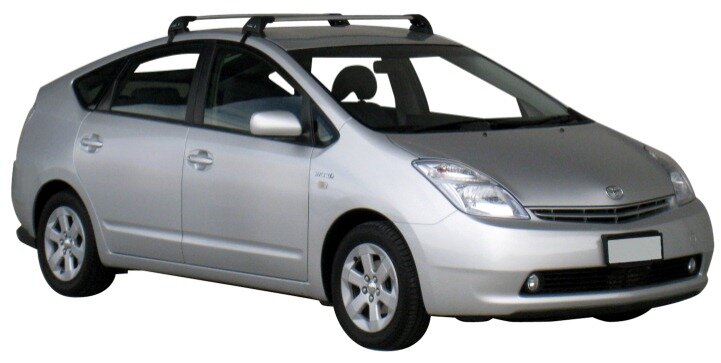 Напречни греди за Toyota Prius от 2004 до 2009 година - Yakima Flush сиви