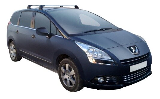 Yakima Flush греди за Peugeot 5008 модел от 2009 до 2016 година без надлъжни греди - Сиви